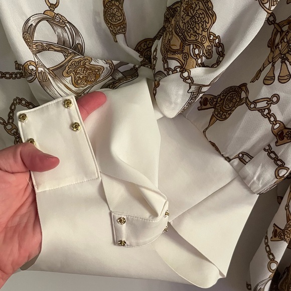 Bronx and Banco chain blouse in white (bodysuit), revolve - Picture 4 of 6